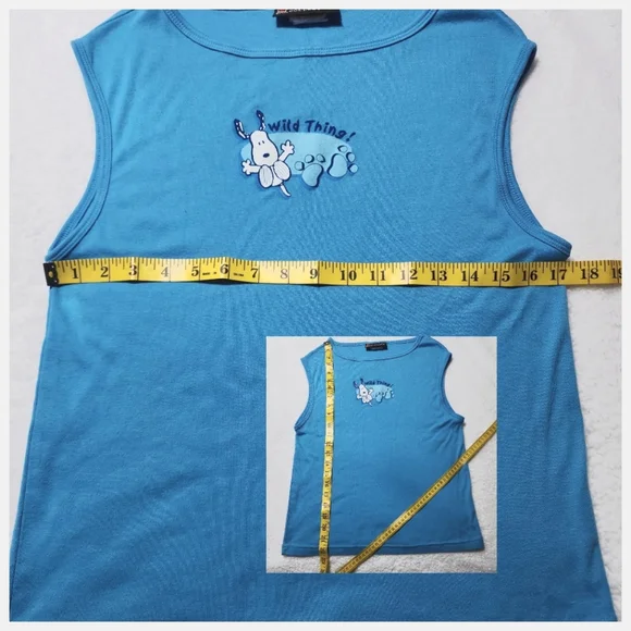 Peanuts Collection Snoopy Blue 2 Piece Pajama PJ Set - Picture 6 of 8